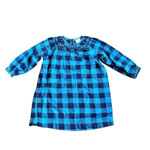 Hanna Blue Buffalo Plaid Dress sz 90